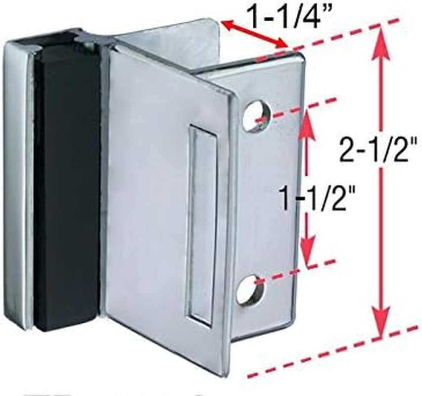 Premium TP 1100 Complete Inswing Door Hardware Set for 1" Doors & 1-1/4" Pilasters - Durable Die Cast Zamac Finish