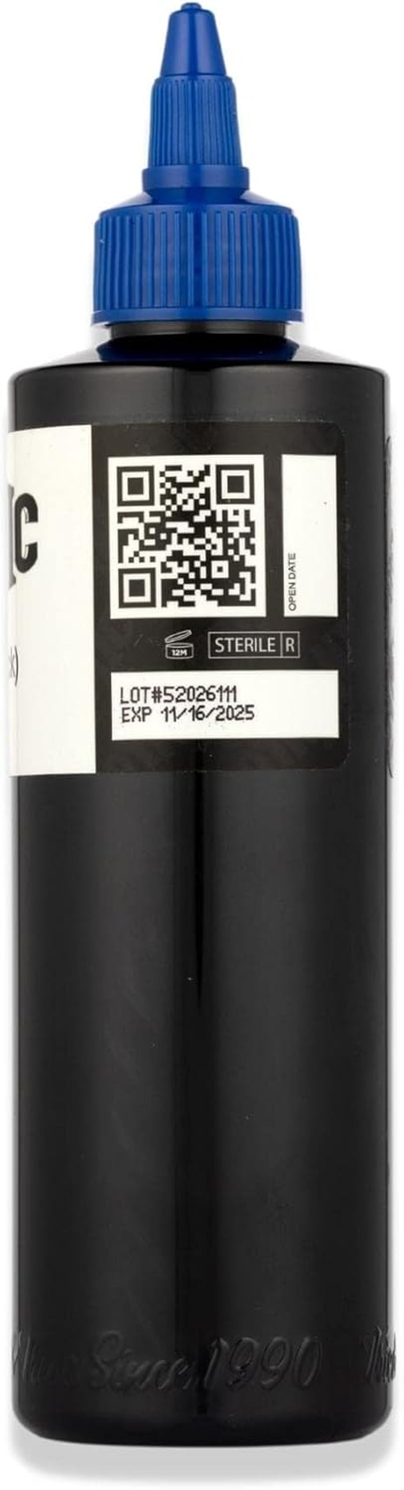 Premium 8Oz Triple Black Ink Bottle | Sterilized, Lot-Numbered & Artist-Approved for Ultimate Traceability