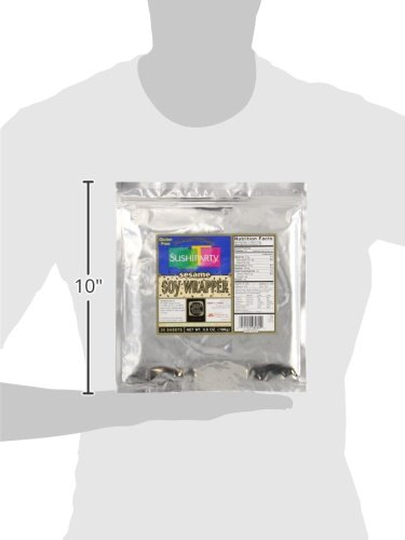 Delicious Sesame Soy Wrappers for Your Sushi Party - 20 Count, 3.5 Ounce Bag