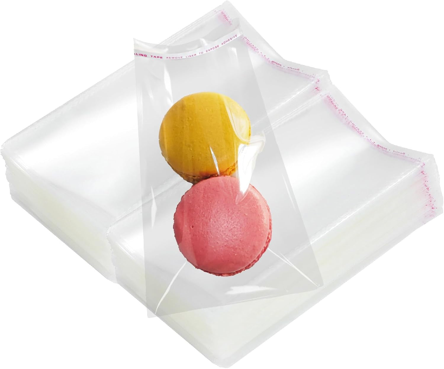 400 PCS 4x6 Inch Thick 3.2Mil Clear Self-Sealing Cellophane Bags - Resealable Cookie, Candy & Party Favor Packaging