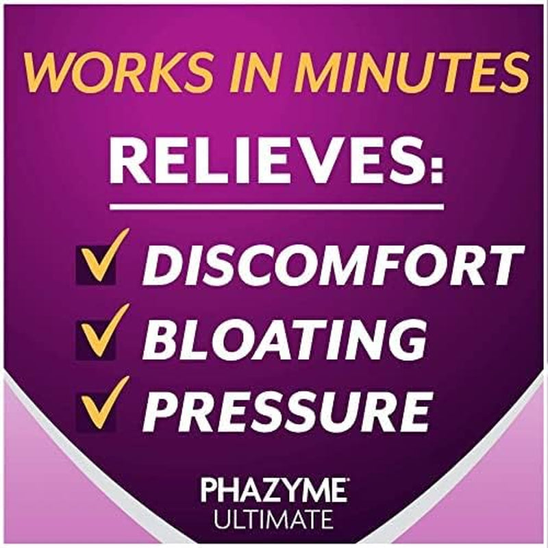 Ultimate Gas Bloating Relief - Fast-Acting 500mg Simethicone Gels, 20 Count (Pack of 6)
