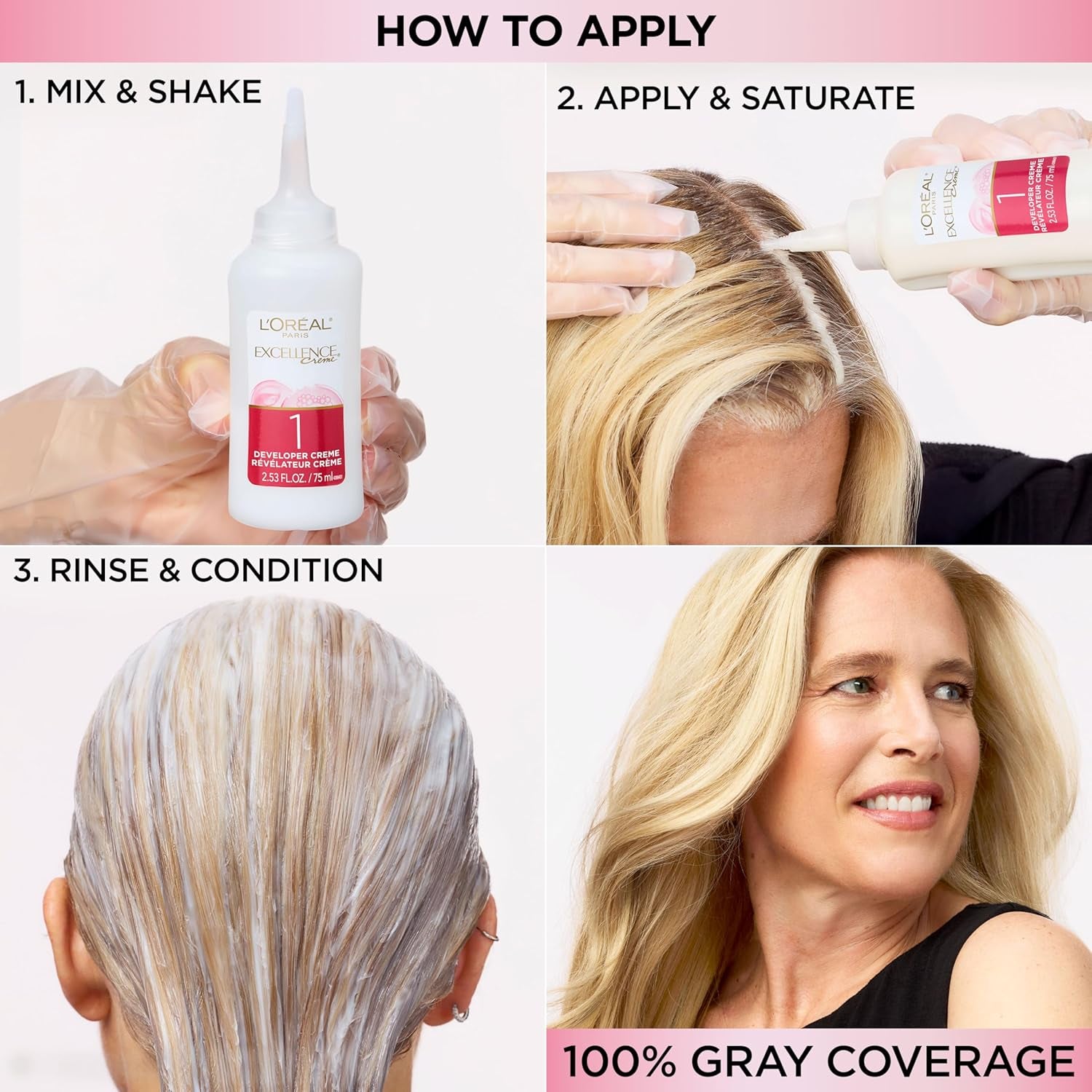 Excellence Crème Permanent Hair Dye - 5 Medium Brown, Triple Care Formula with Hyaluronic Acid for 100% Gray Coverage, 1 Kit (Packaging May Vary)