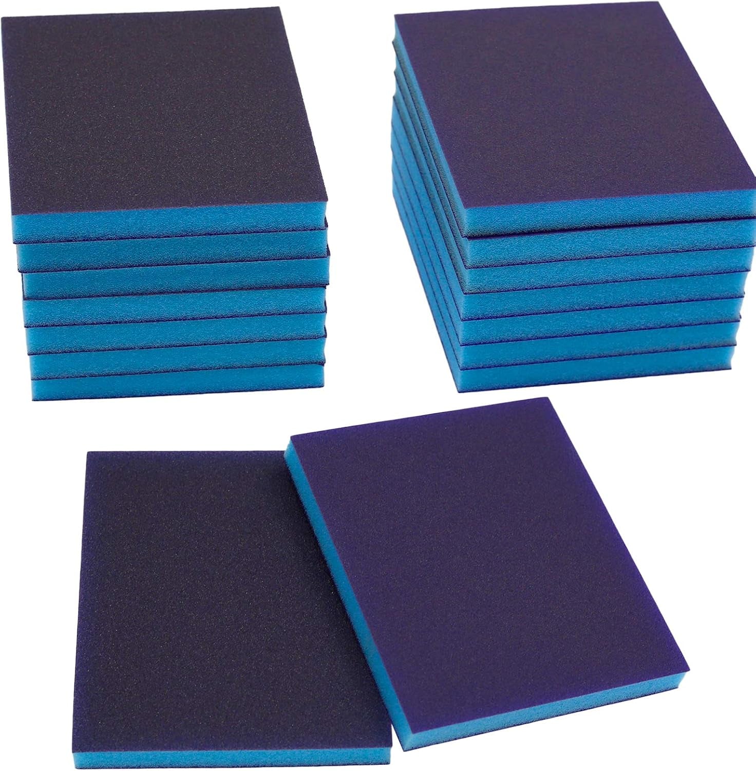 16Pcs Superfine 220 Grit Washable Sanding Sponges - Versatile Wet & Dry Sand Blocks for Plastic, Wood, Metal & Furniture