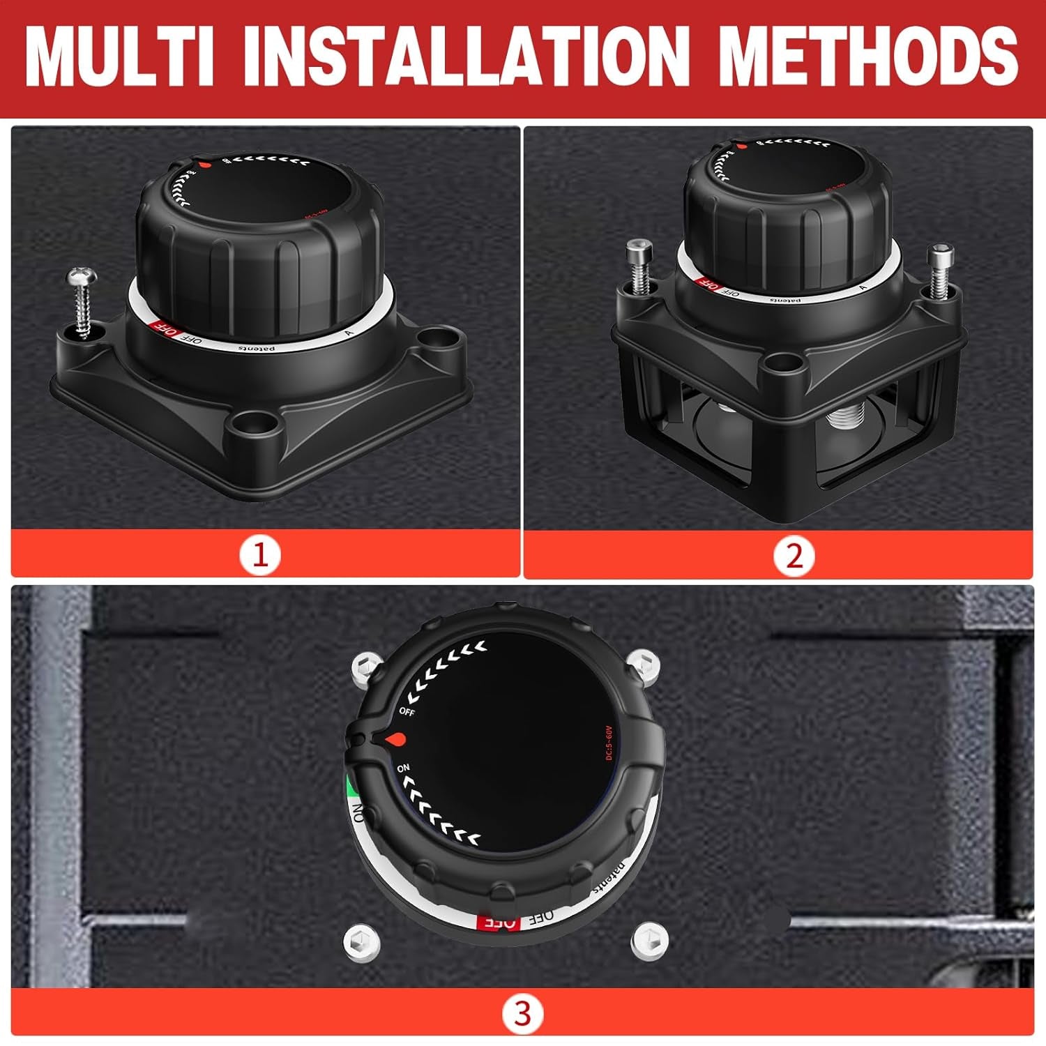 Upgrade Your Power Management: 300A Battery Disconnect Switch with Digital Voltage Display for Car, Truck, Marine, RV, and Trailer (DC 5-60V)