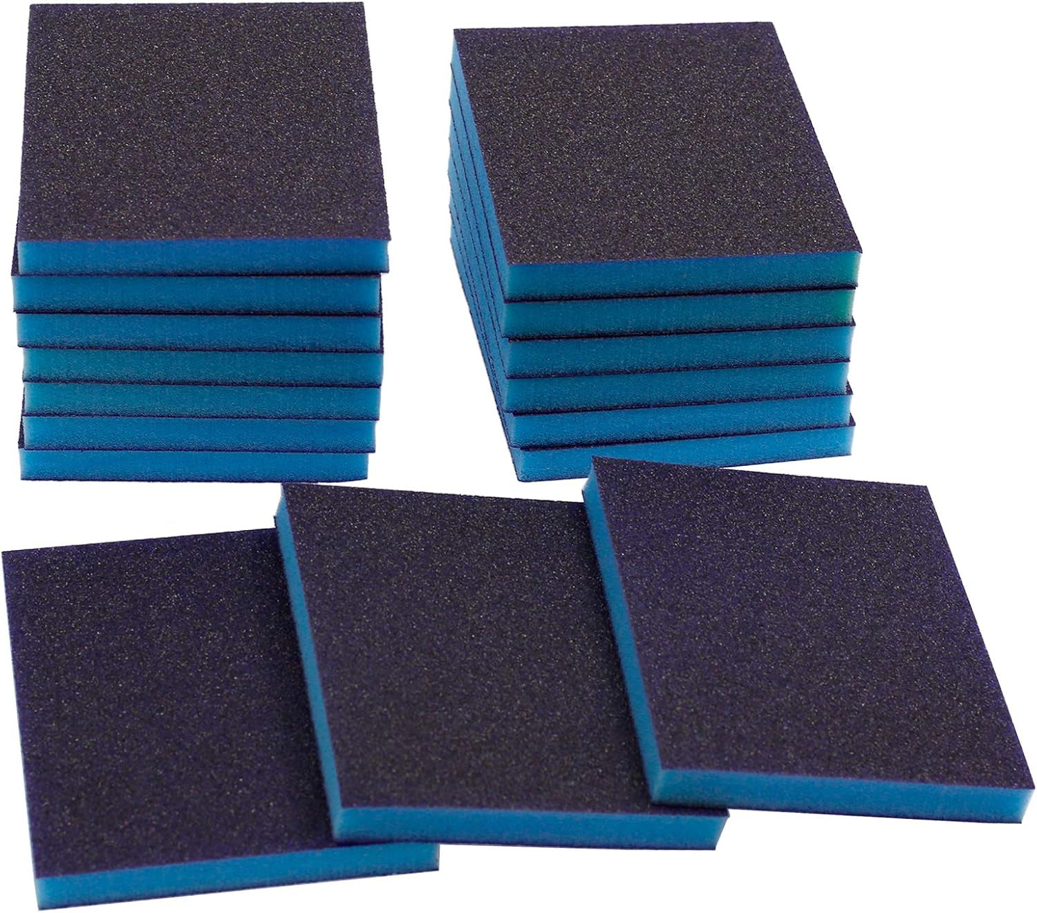 16Pcs Superfine 220 Grit Washable Sanding Sponges - Versatile Wet & Dry Sand Blocks for Plastic, Wood, Metal & Furniture