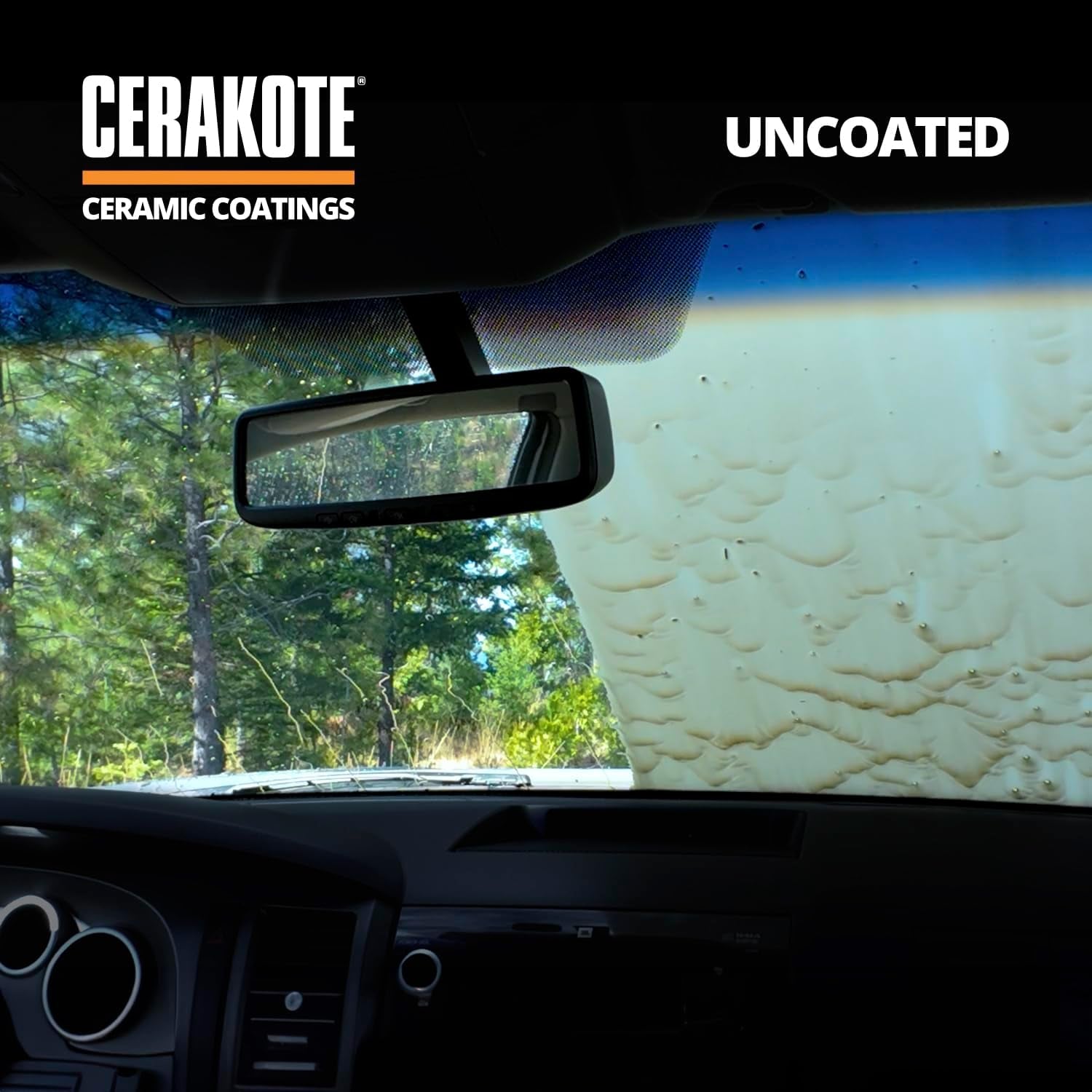 Ceramic Glass Coat Protectant - Ultimate Hydrophobic Rain Repellent for Long-Lasting Automotive Shine, Quick & Easy Application