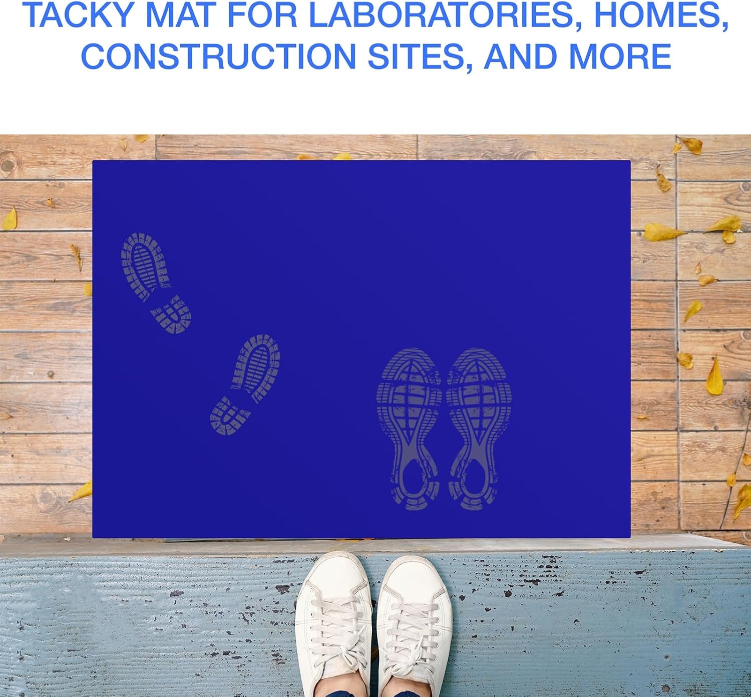 Experience Unmatched Cleanliness with 300 Blue Adhesive Mats - 24" x 36" for Dust-Free Spaces in Labs, Homes, and Construction Sites
