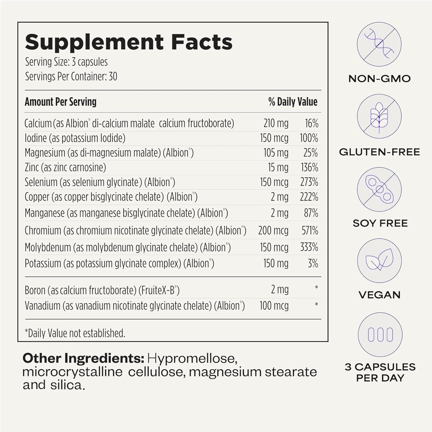 Unlock Your Health with Minerals 101 by Dave Asprey | Essential Daily Mineral Support | Complete Trace Mineral Supplement with Calcium, Magnesium Malate, Chromium, Zinc, Copper, Potassium | 30-Day Supply