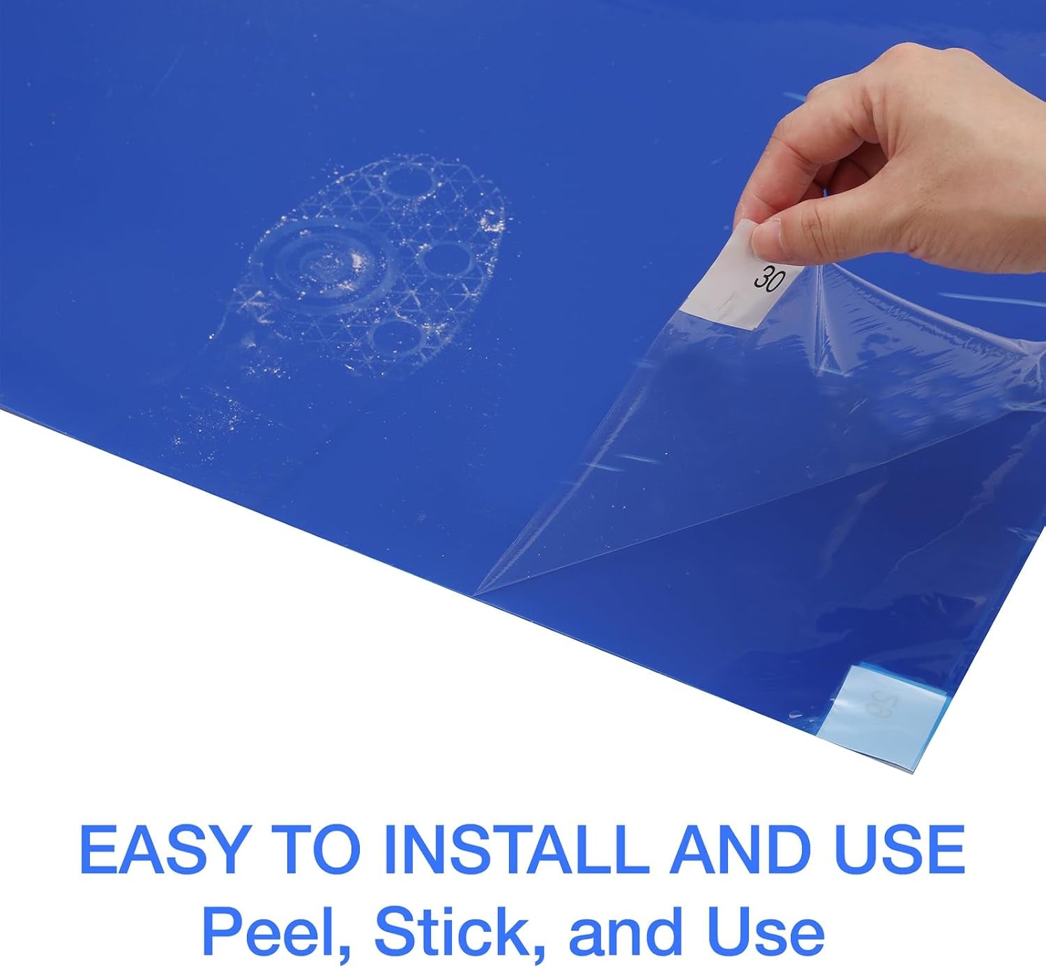 Experience Unmatched Cleanliness with 300 Blue Adhesive Mats - 24" x 36" for Dust-Free Spaces in Labs, Homes, and Construction Sites