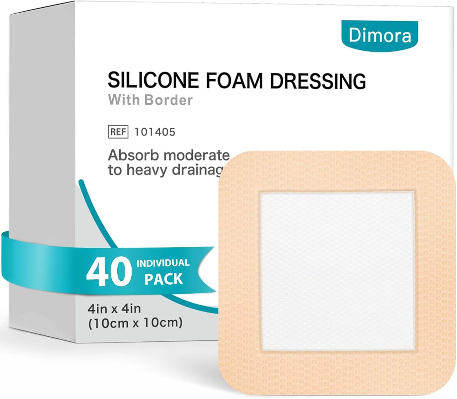 10 Pack Waterproof Sacral Foam Bandages with Silicone Adhesive - 7"x7" Absorbent & Breathable Wound Dressings for Bed Sores and Pressure Ulcers